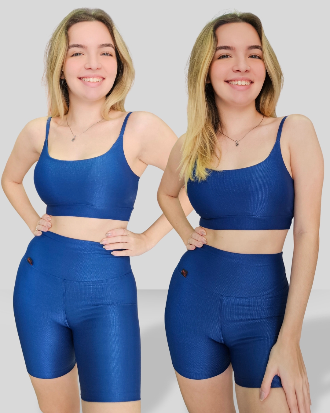 Shorts/Meia coxa Microcanelado