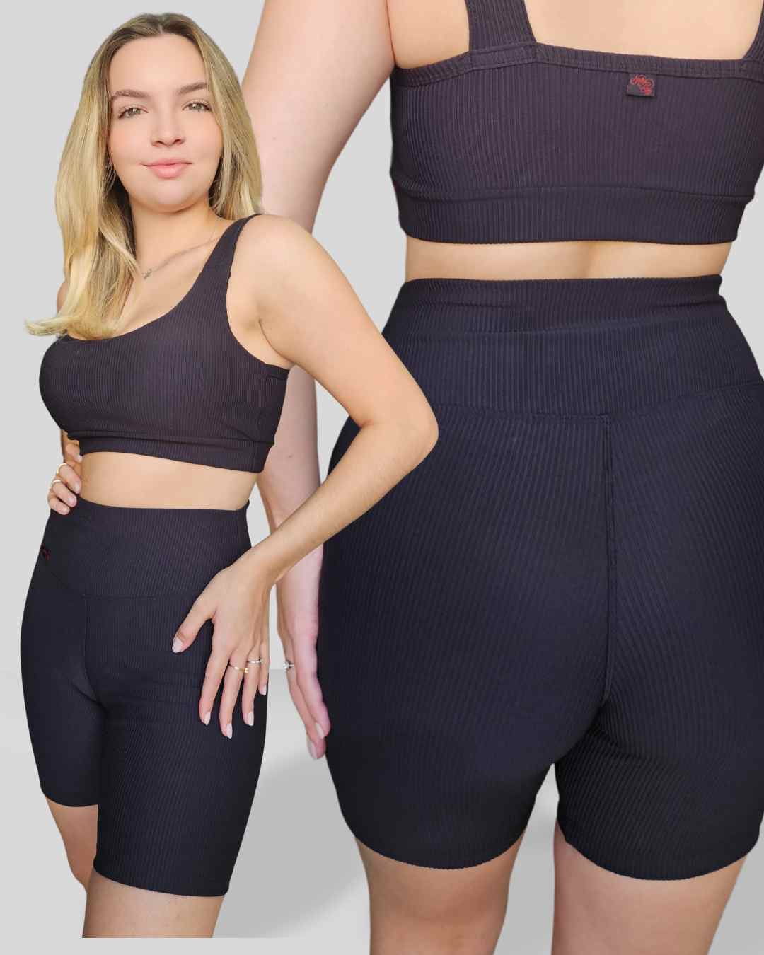 Meia coxa Canelado Black-out Paris - Imagem 3