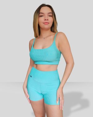 Shorts Canelado Black-out New York