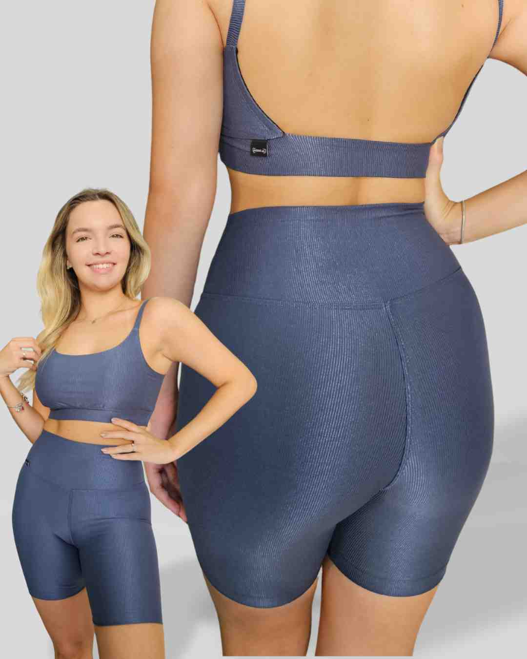 Meia Coxa em Poliamida Microcanelada - Imagem 2