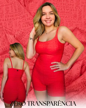 Macaquinho Texturizado Vermelho