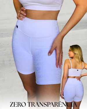 Meia Coxa Texturizado Branco