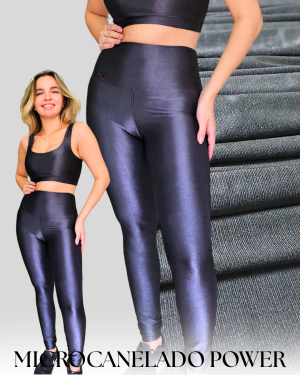 Legging Power Cinza Chumbo