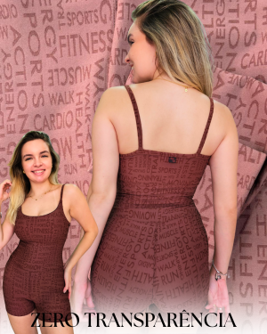 Macaquinho Texturizado Marrom