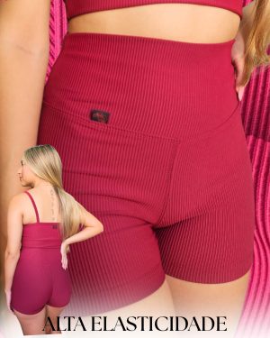 Shorts Canelado Rouge