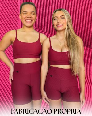 Alternative view of Meia coxa Canelado Rouge