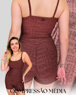 Alternative view of Macaquinho Texturizado Marrom