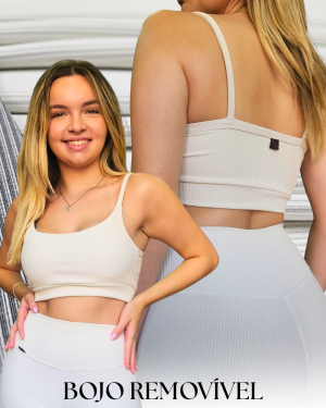 Alternative view of Top Canelado Off White