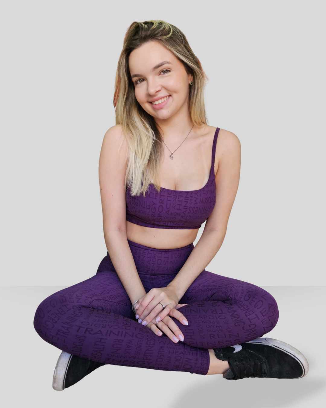 Legging Jacquard Lux Uva - Imagem 2