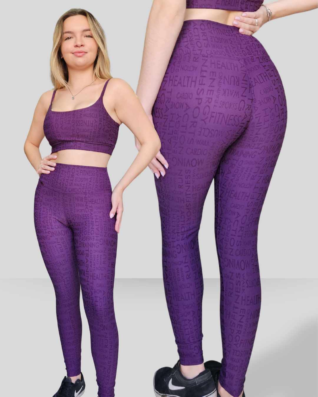 Legging Jacquard Lux Uva - Imagem 3