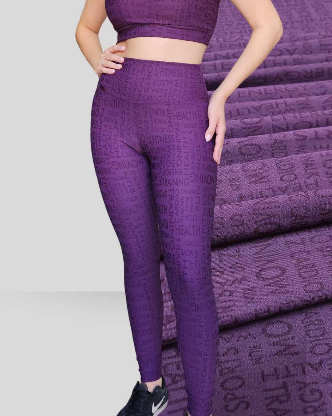 Legging Jacquard Lux Uva