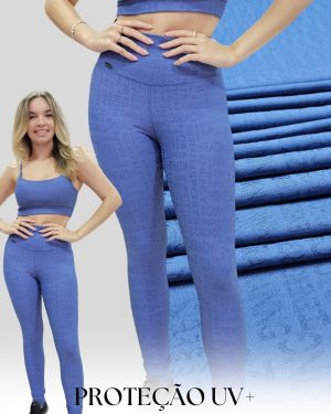 Alternative view of Legging texturizada azul jeans