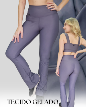 Legging Flare Cinza