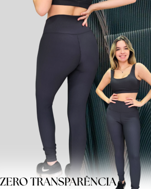 Legging Canelada Cinza Chumbo