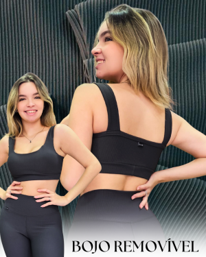 Top Canelado Cinza Chumbo
