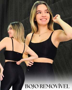 Top Texturizado com Brilho