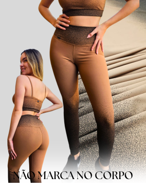 Alternative view of Legging Degrade Marrom