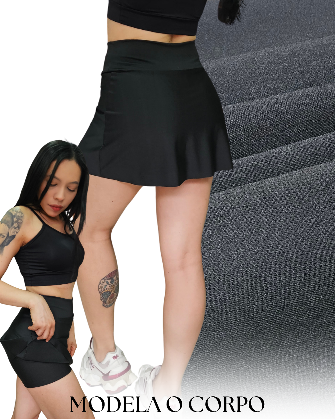 Shorts Saia Básico Liso - Imagem 6