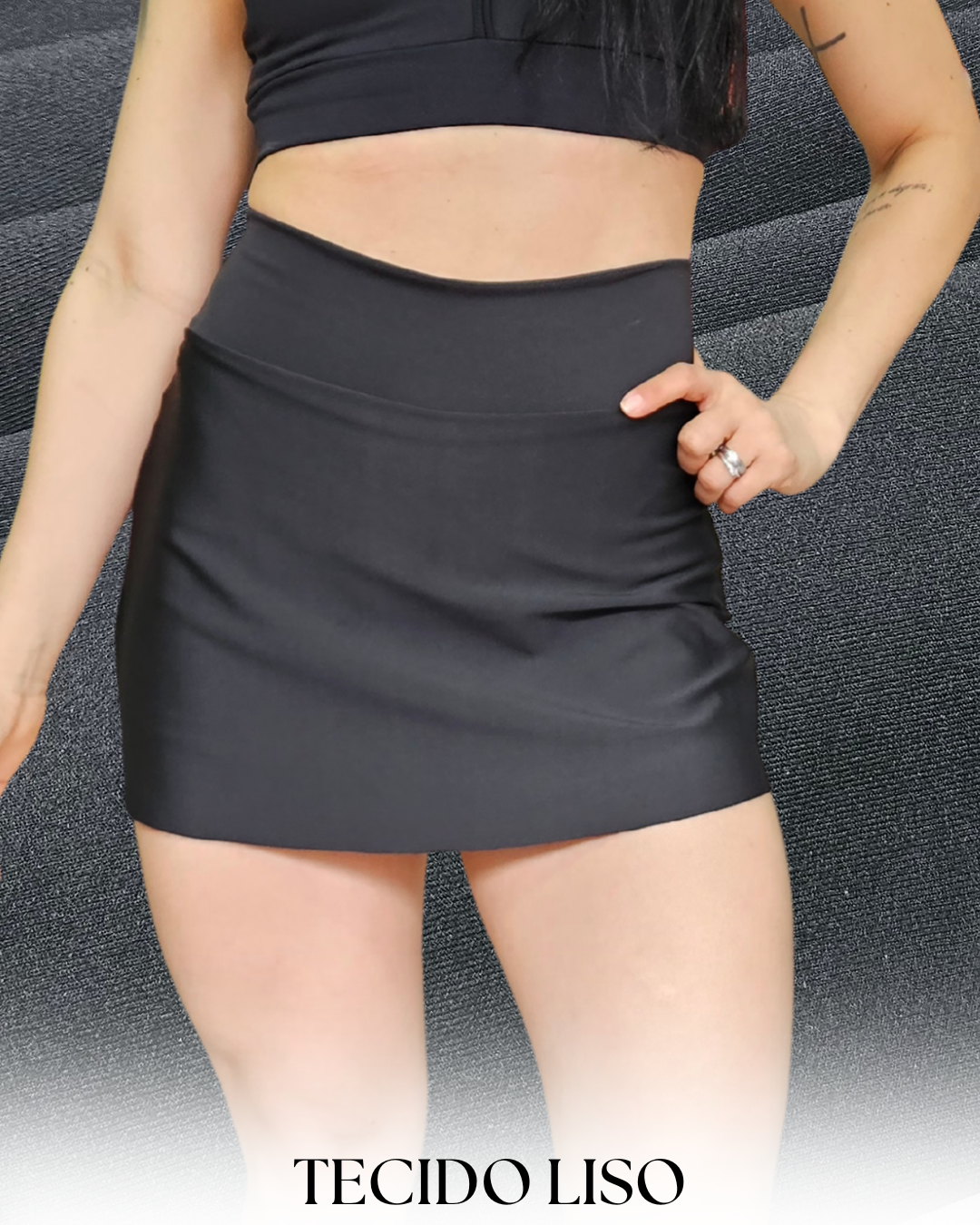 Shorts Saia Básico Liso - Imagem 10