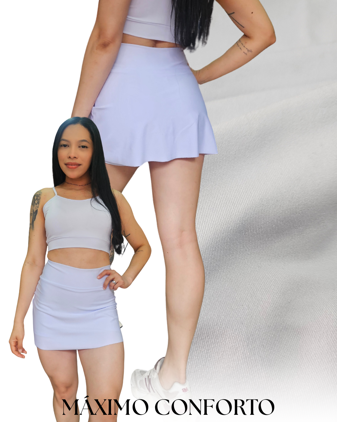Shorts Saia Básico Liso - Imagem 5