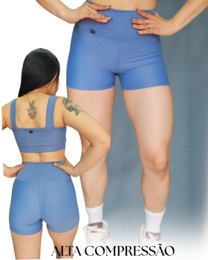 Shorts Poliamida Aerobic Power Azul Jeans