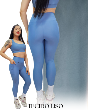 Alternative view of Legging com Bolso em Poliamida Aerobic Power