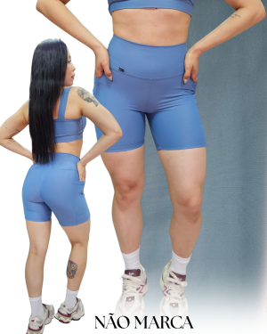 Meia coxa com Bolso em Poliamida Aerobic Power