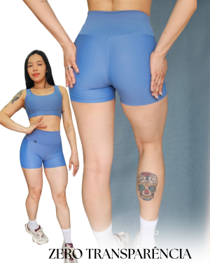 Alternative view of Shorts Poliamida Aerobic Power Azul Jeans